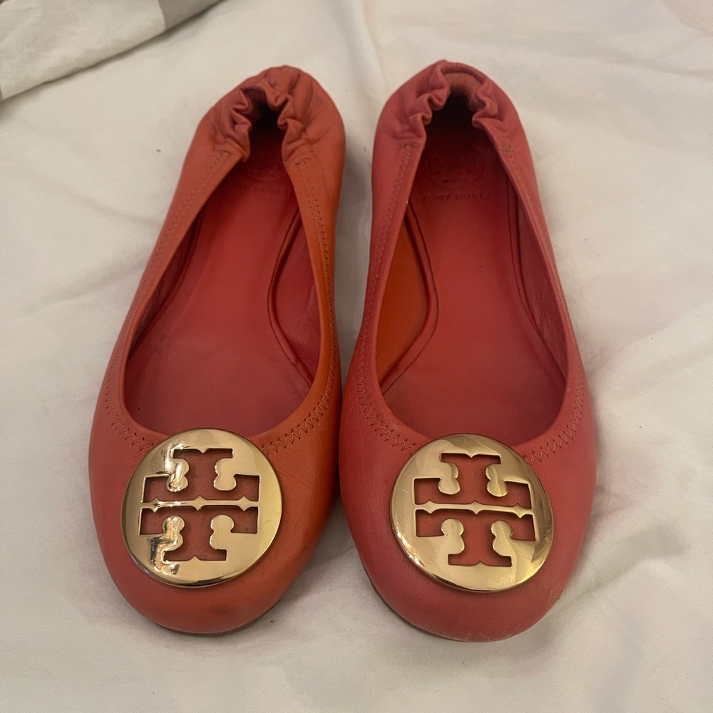 Tory Burch Pink Reva Flat